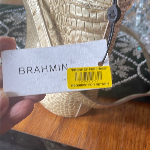 Brahmin Gold Croc Embossed Women's Bag - Picture 6 of 9